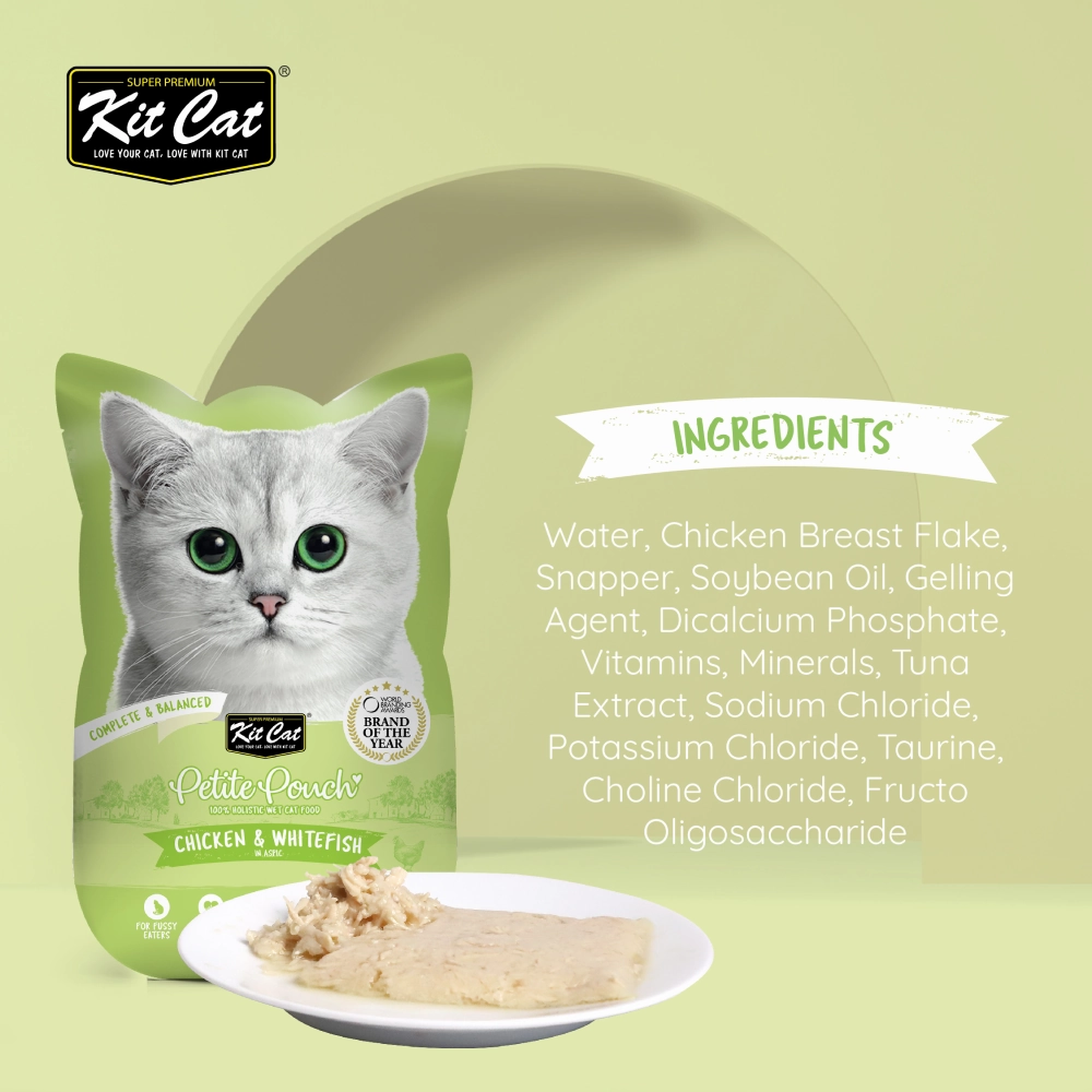 Kit Cat Chicken and Whitefish in Aspic Cat Wet Food