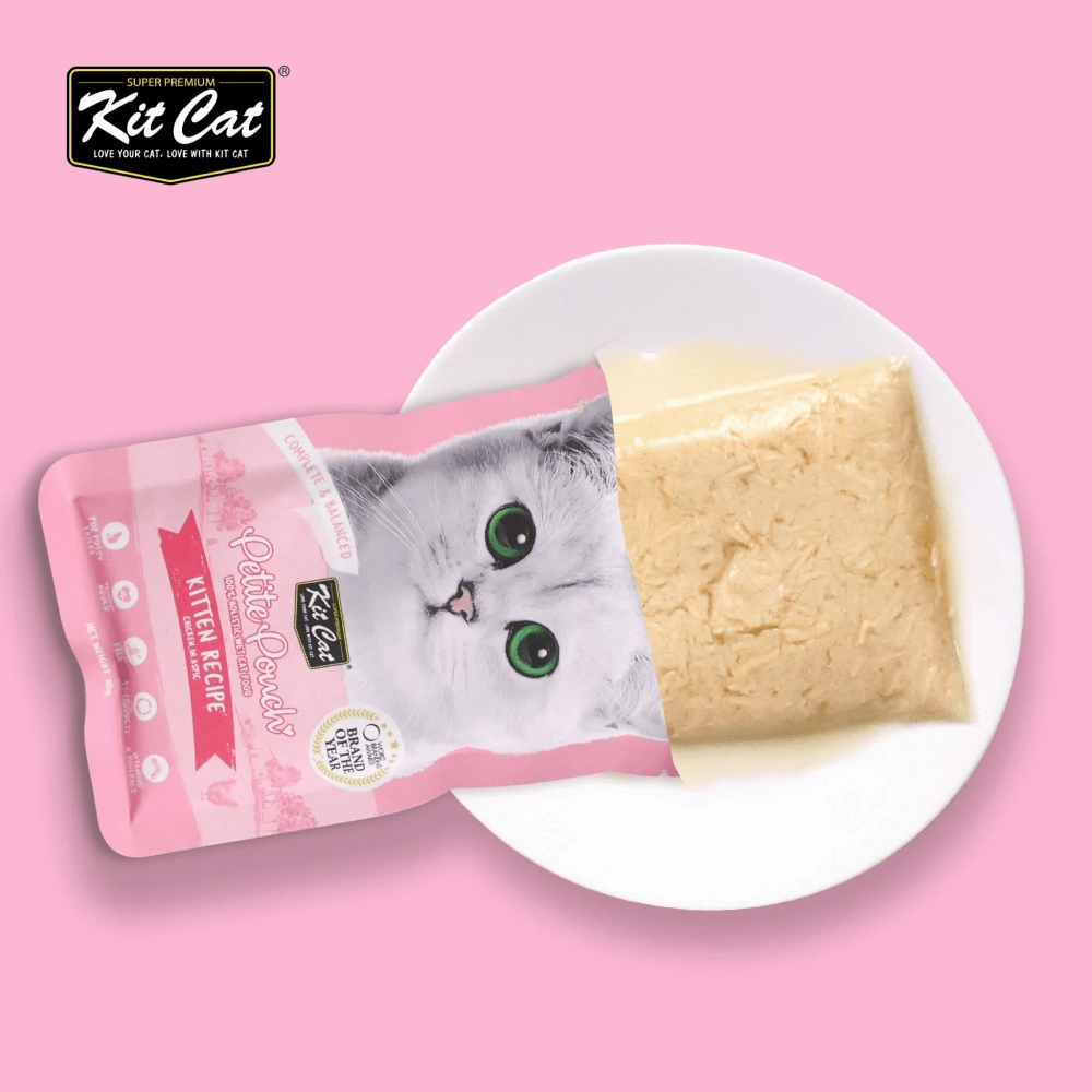 Kit Cat Chicken, Chicken & Salmon and Tuna & Salmon Cat Wet Food Combo