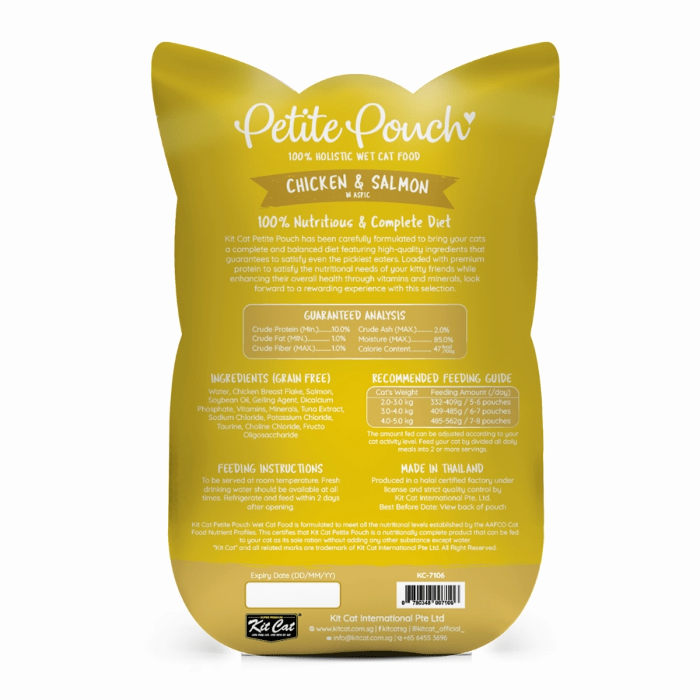 Kit Cat Chicken, Chicken & Salmon and Tuna & Salmon Cat Wet Food Combo
