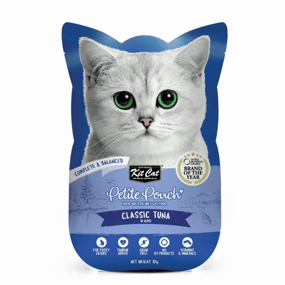 Kit Cat Classic Tuna, Chicken & Tuna and Tuna & Salmon Fish Cat Wet Food Combo