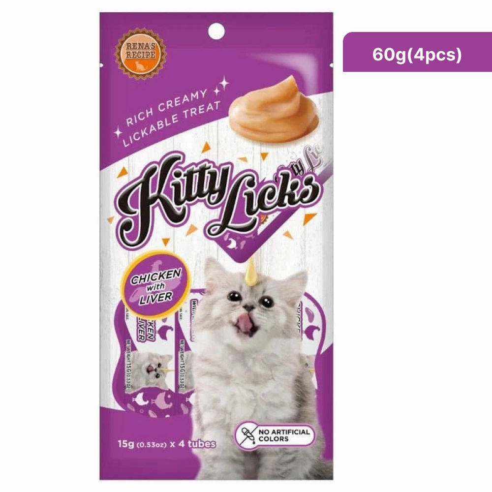 Kitty Licks Chicken Liver and Tuna Seafood Cat Treats Combo