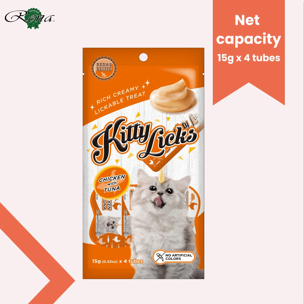 Kitty Licks Chicken Tuna and Chicken Flavour Cat Treats Combo