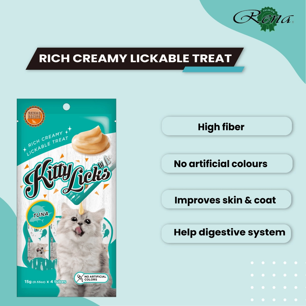 Kitty Licks Tuna and Tuna Salmon Cat Treats Combo