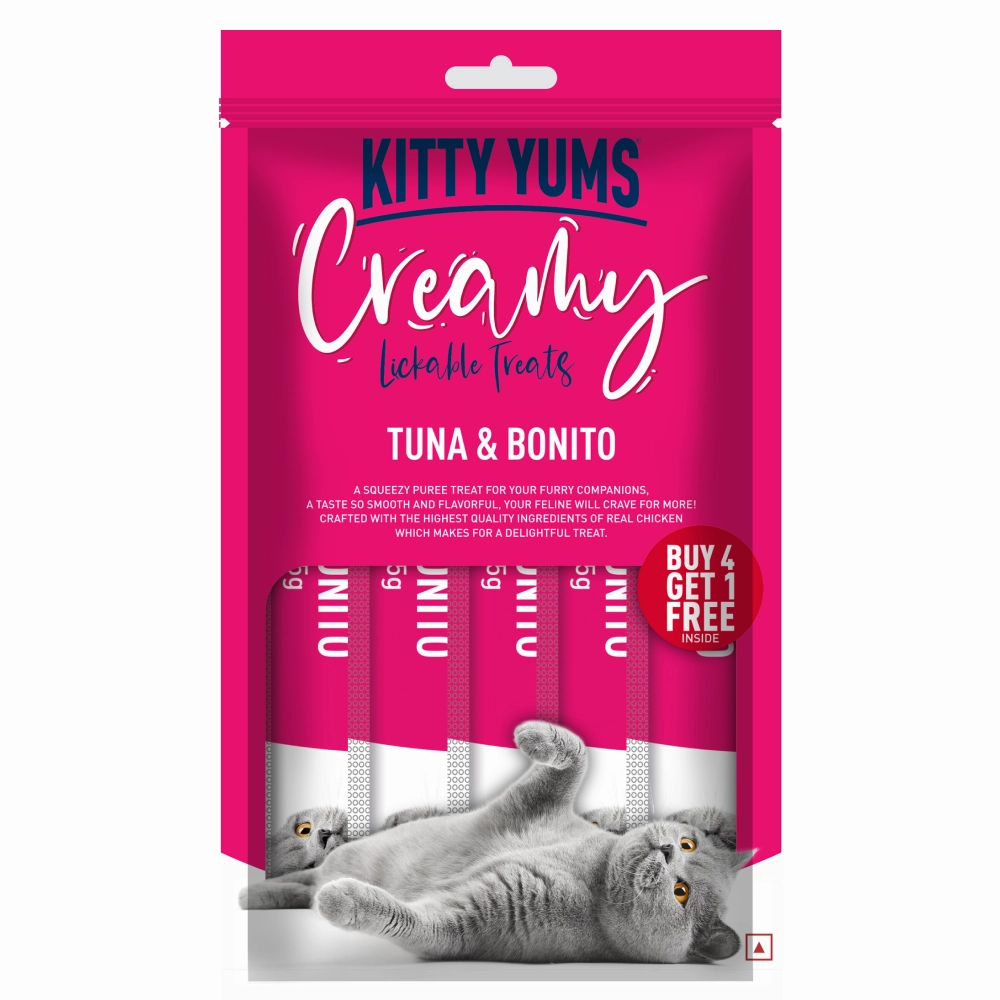 Kitty Yums Tuna & Bonito Creamy Cat Treats