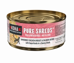 Koha Chicken & Salmon Shreds Cat