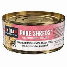 Koha Chicken & Salmon Shreds Cat