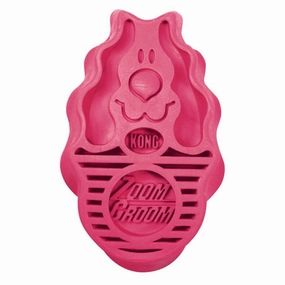 Kong Zoom Groom Raspberry Brush for Dogs