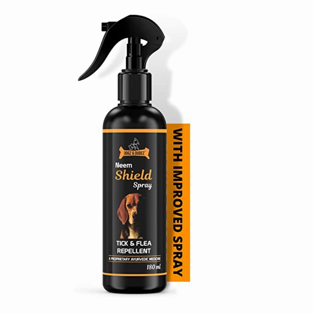 M Pets Arco Ball Toy, DOGZ & DUDEZ Natural Neem Shield Tick & Flea Repellent and Dogsee Veda ITCH RELIEF Aloe Vera Shampoo for Dogs Combo