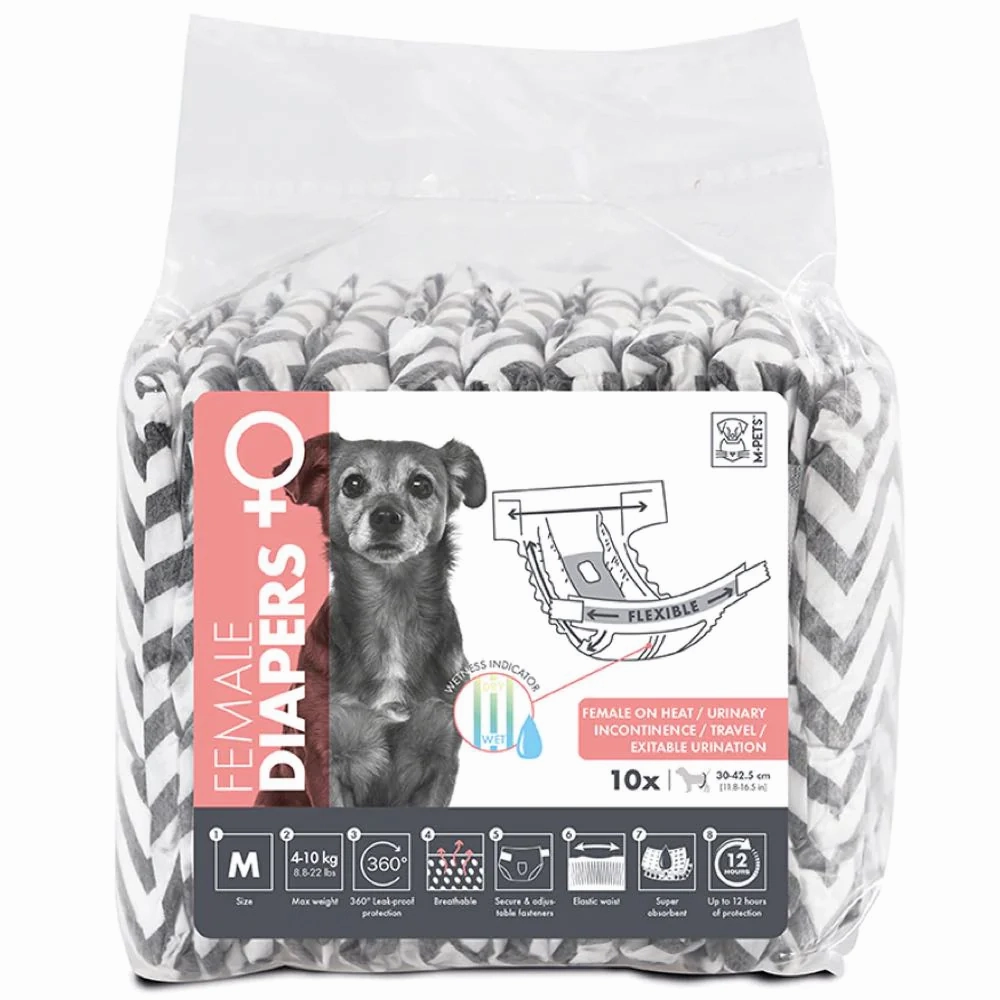 M Pets Diapers for Female Dogs (27.5x37cm)