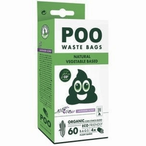 M Pets POO Natural Vegetable Based Waste Bags for Dogs (Lavender Scented)