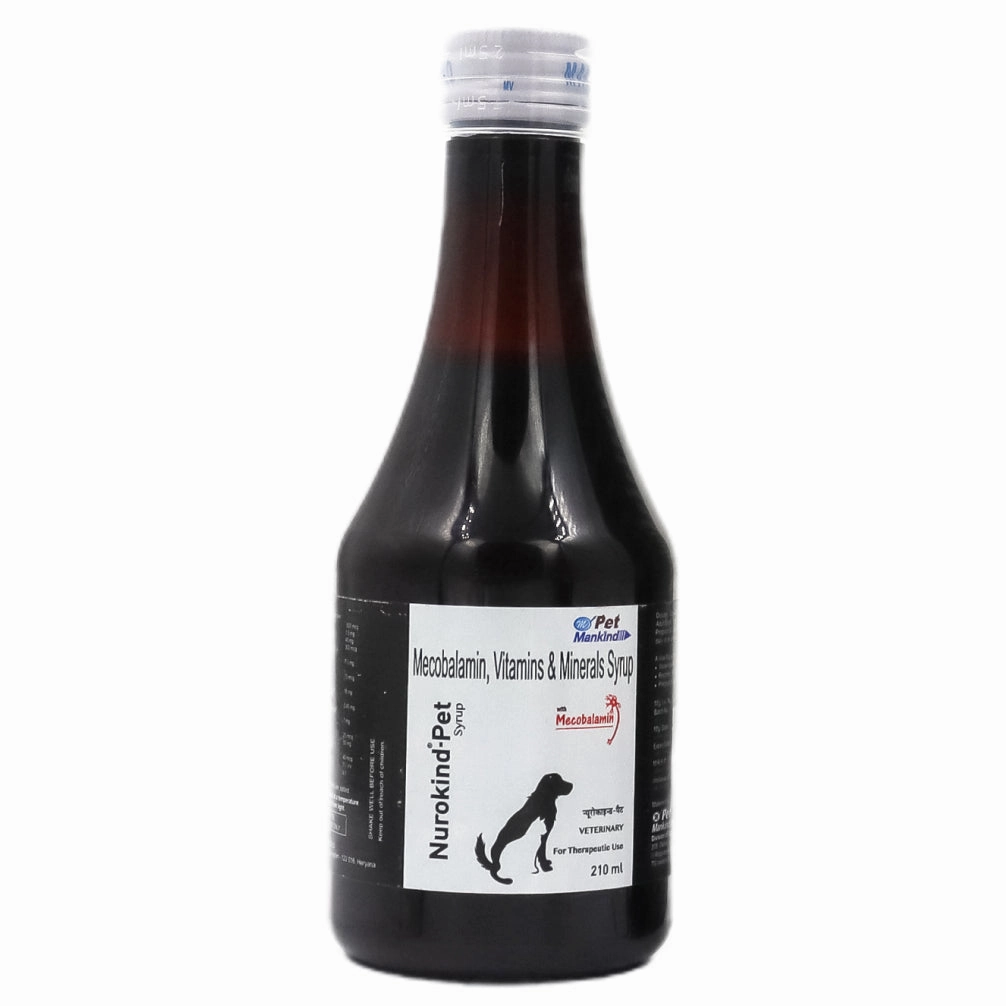 Mankind Nurokind Pet Syrup Multi Vitamin Supplement for Dogs and Cats (210ml)