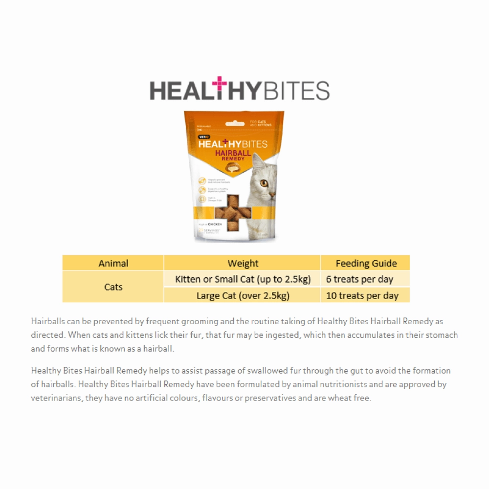 Mark and Chappell Healthy Bites Hairball Remedy Cat Treats