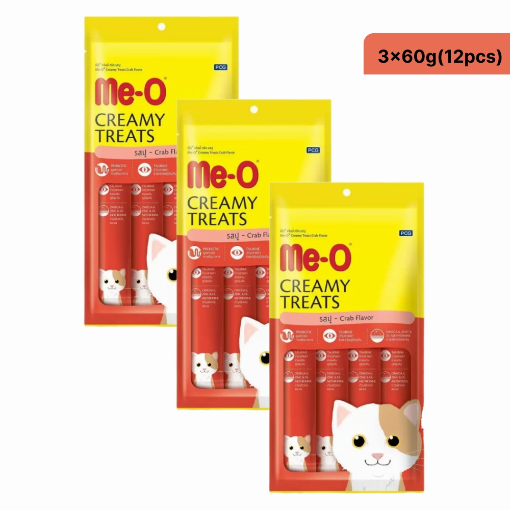 Me O Creamy Crab and Chicken & Liver Cat Treats Combo