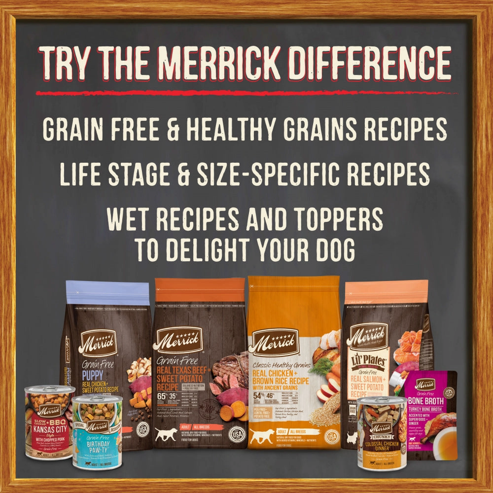Merrick Grain Free Chunky Pappy's Pot Roast Dinner Canned Dog Food