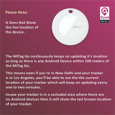 Mitag Go Anti Loss Device with Keychain for Dogs and Cats (White) | Android