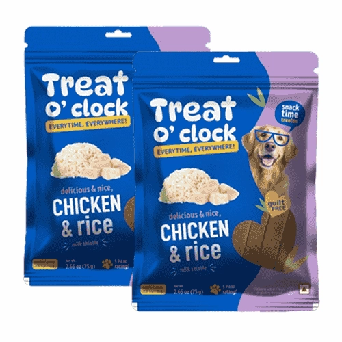 Natural Remedies Treat O'Clock Chicken and Rice Treats for Dogs