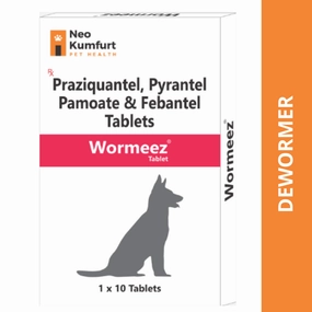 Neo Kumfurt Wormeez Deworming Tabet for Dogs (pack of 10 tablets)