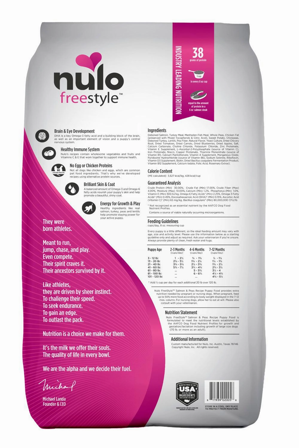 Nulo Freestyle Salmon & Peas Dry Puppy Food