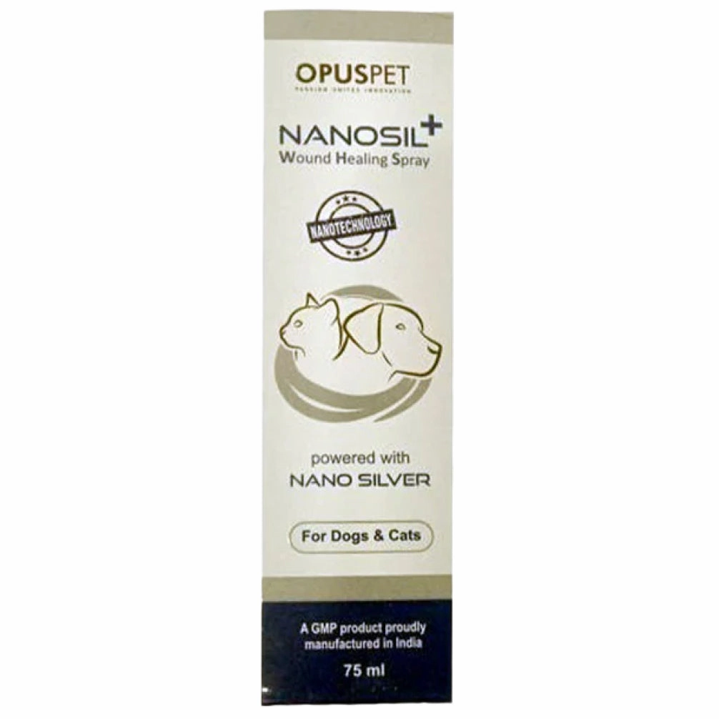 Opus Pet Nanosil Plus Wound Healing Spray for Dogs and Cats (75ml)