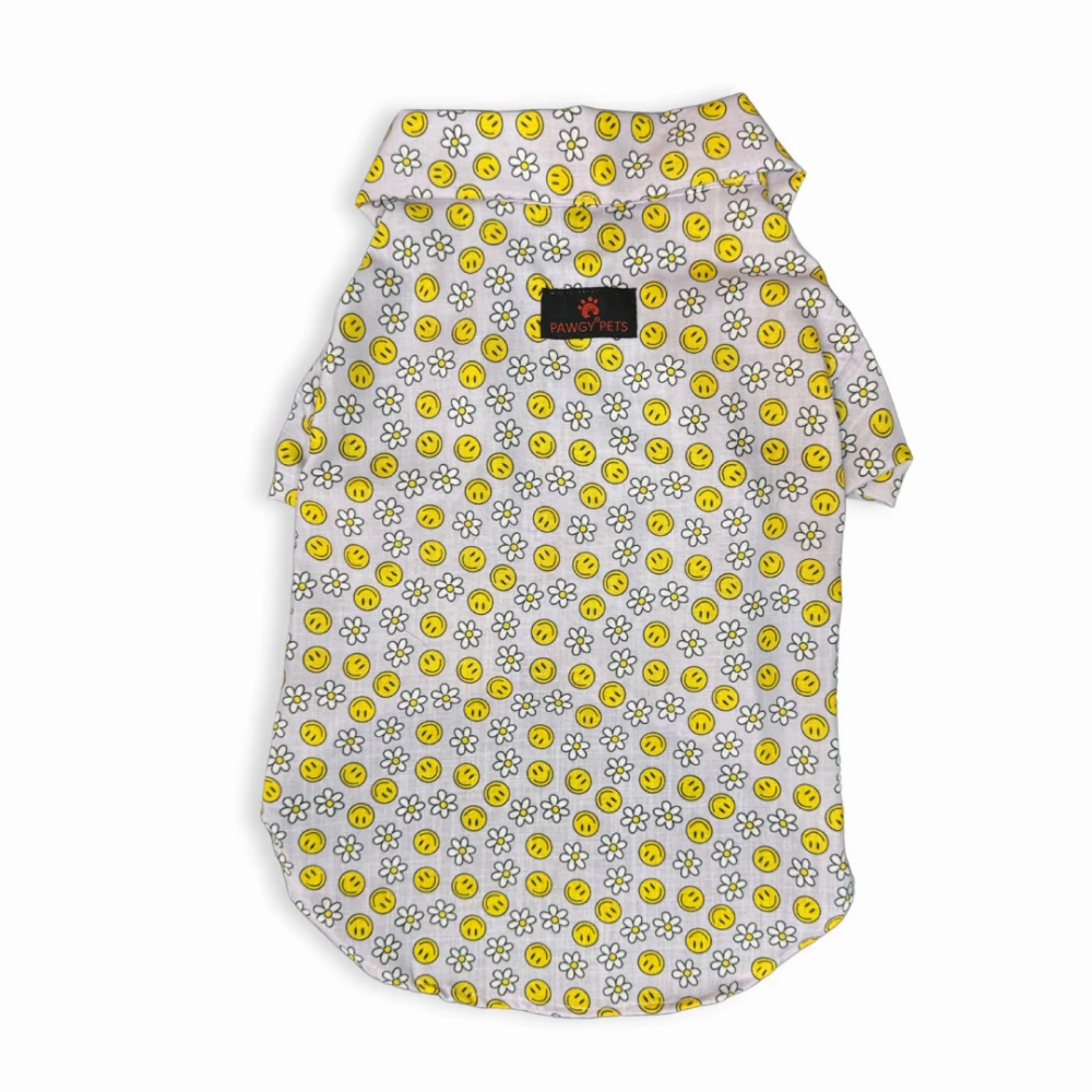Pawgypets Smiley O Clock Shirt for Dogs (Lavender)