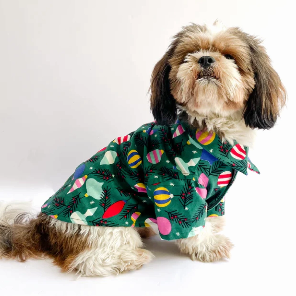 Pawgypets Warm Winter Shirt for Dogs and Cats (Green)
