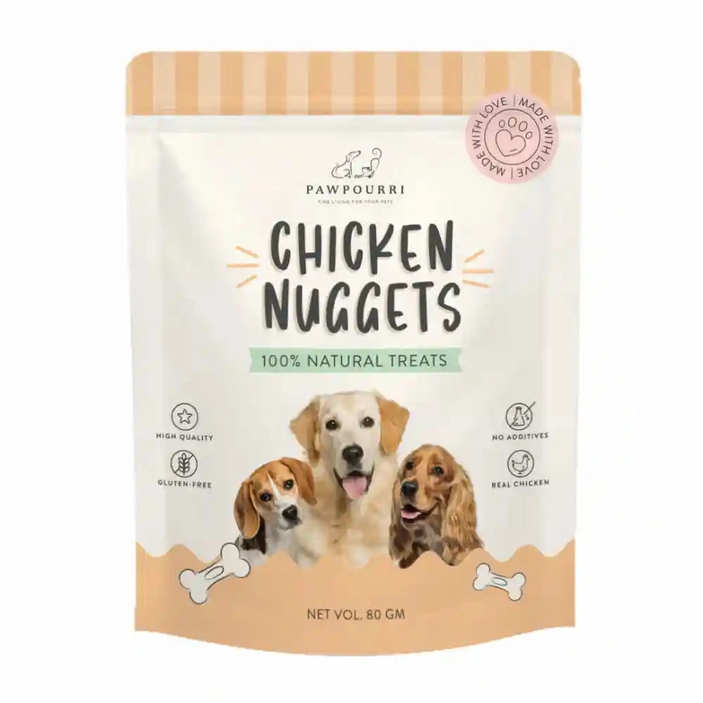 Pawpourri 100% Natural Chicken Nuggets Dog Treat
