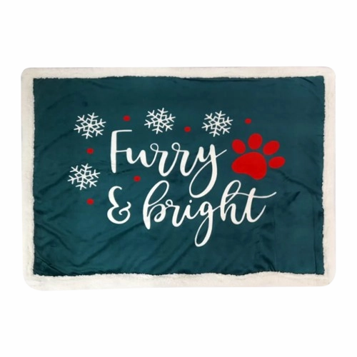 Pawpourri Furry & Bright Xmas Blanket for Dogs