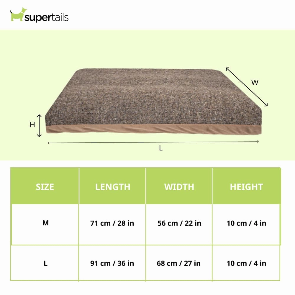 Pawpourri Premium Market Knife Edge Bed for Dogs (Brown)