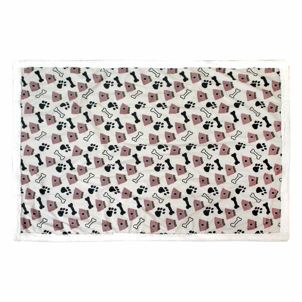 Pawpourri Printed Bone Blanket for Dogs and Cats