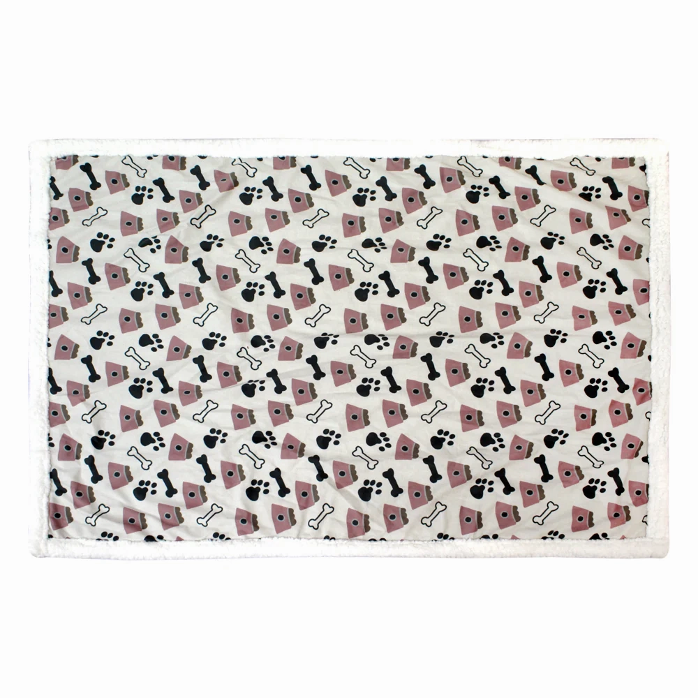 Pawpourri Printed Bone Blanket for Dogs and Cats