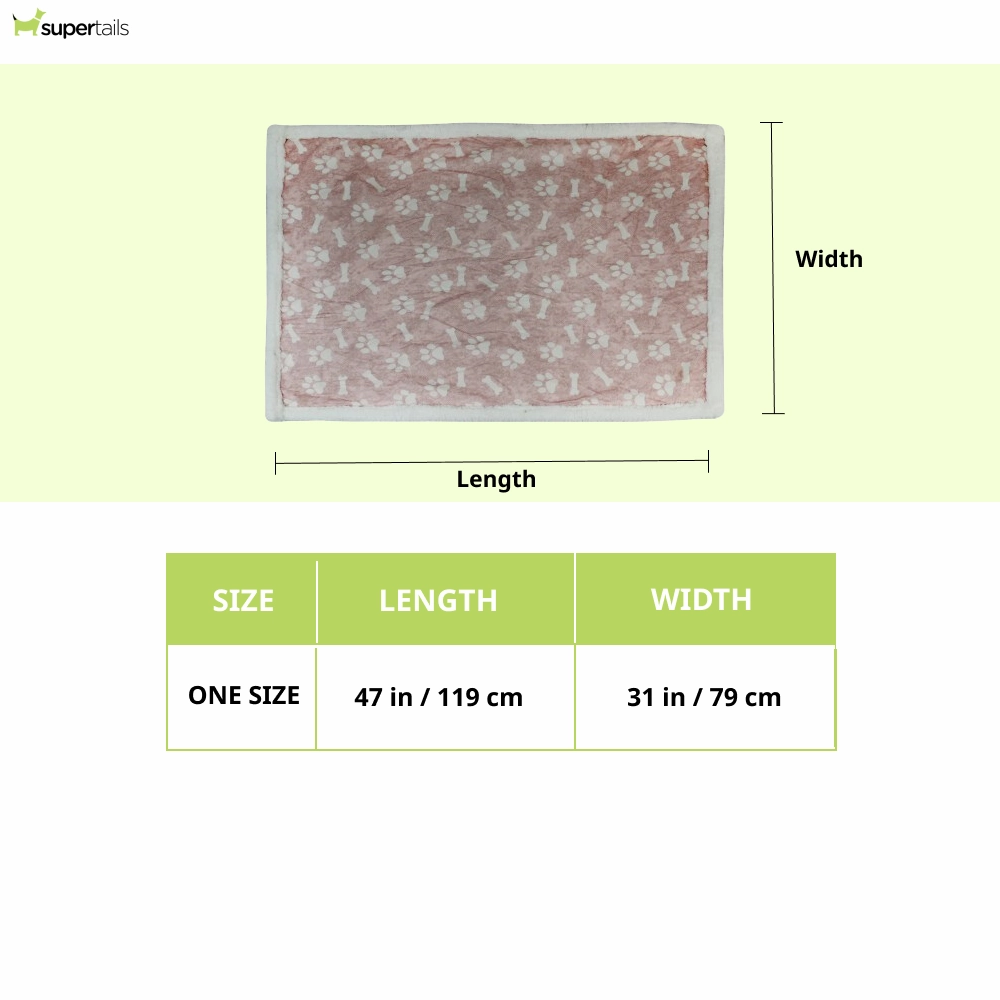 Pawpourri Printed Paw Blanket for Dogs and Cats