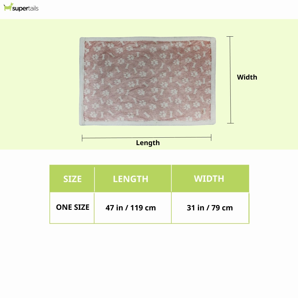 Pawpourri Printed Paw Blanket for Dogs and Cats