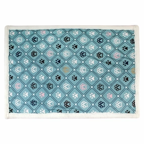 Pawpourri Printed Paw Blanket for Dogs and Cats (Teal)