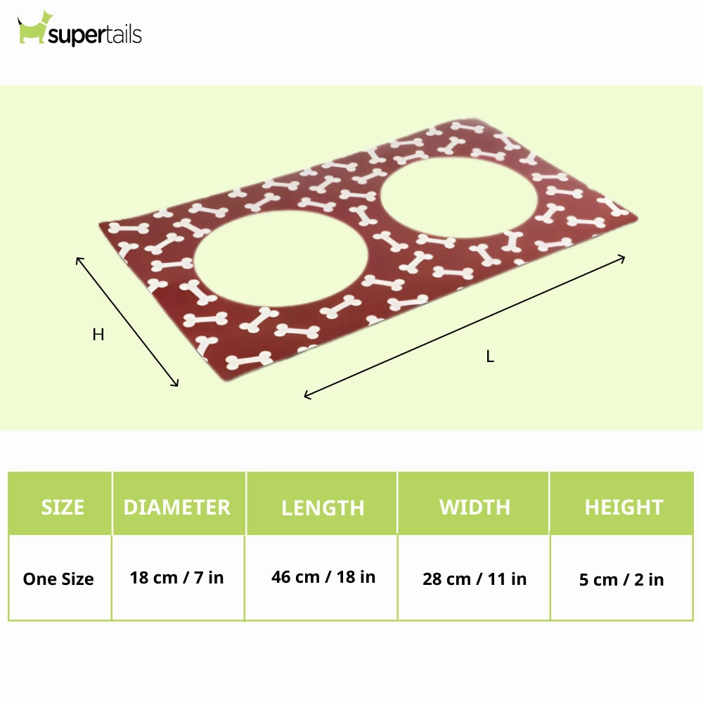Pawpourri Stay On Mat for Dogs and Cats (Red)