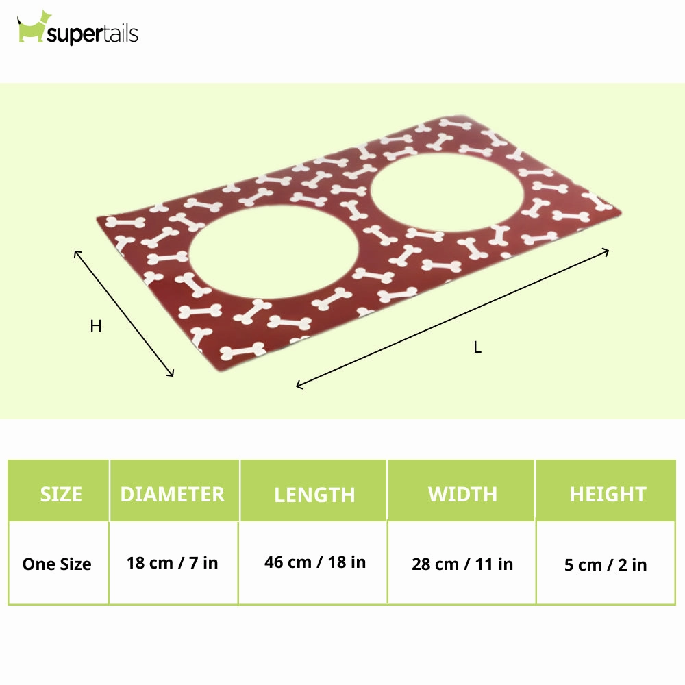 Pawpourri Stay On Mat for Dogs and Cats (Red)