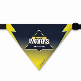 Pawsindia Gujarat Woofers ipl Bandana for Dogs