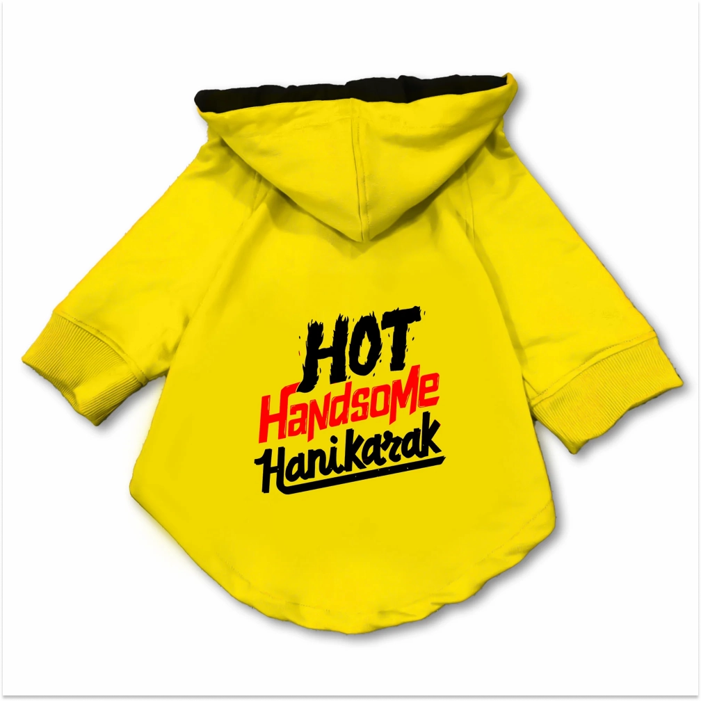 Pawsindia Hot Handsome Hanikarak Hoodie for Dogs (Yellow)