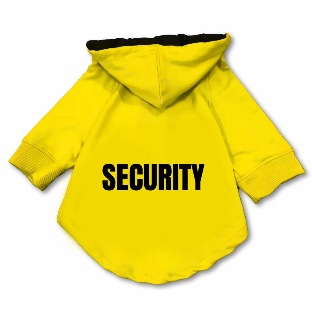 Pawsindia Security Hoodie for Dogs (Yellow)