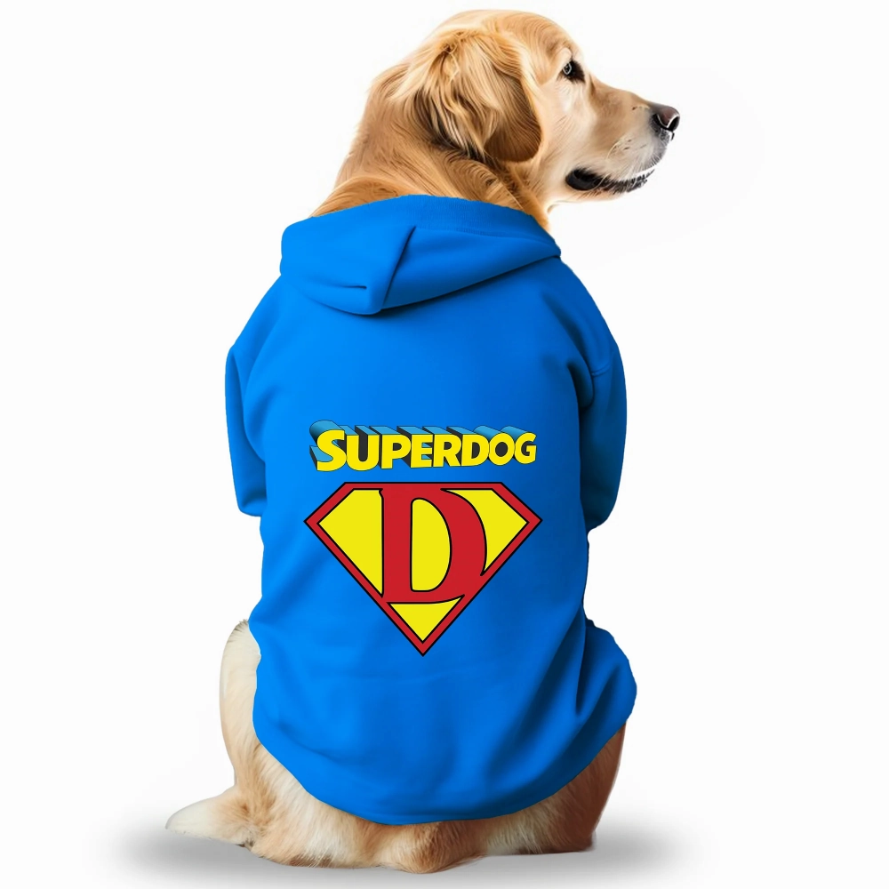 Pawsindia SuperDog Hoodie for Dogs (Blue)