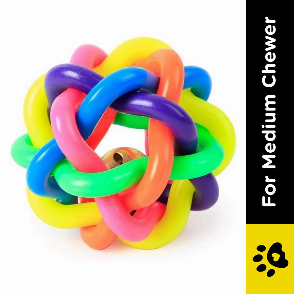 Pedigree Dentastix Oral Care for Adult (Large Breed of 25 kg ) Treats, Basil Teething Ring Chew Toy and Pet Vogue Bouncy Rubber Ball for Dogs Combo