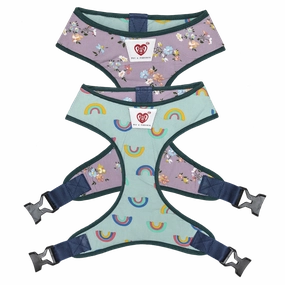 Pet And Parents Floral Rainbow Reversible Harness for Dogs