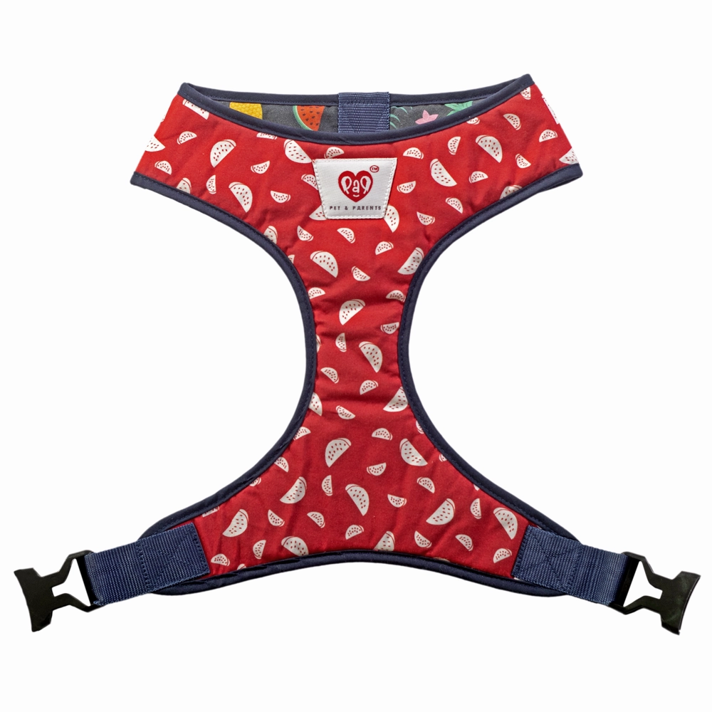 Pet And Parents Floral Watermelon Reversible Harness for Dogs