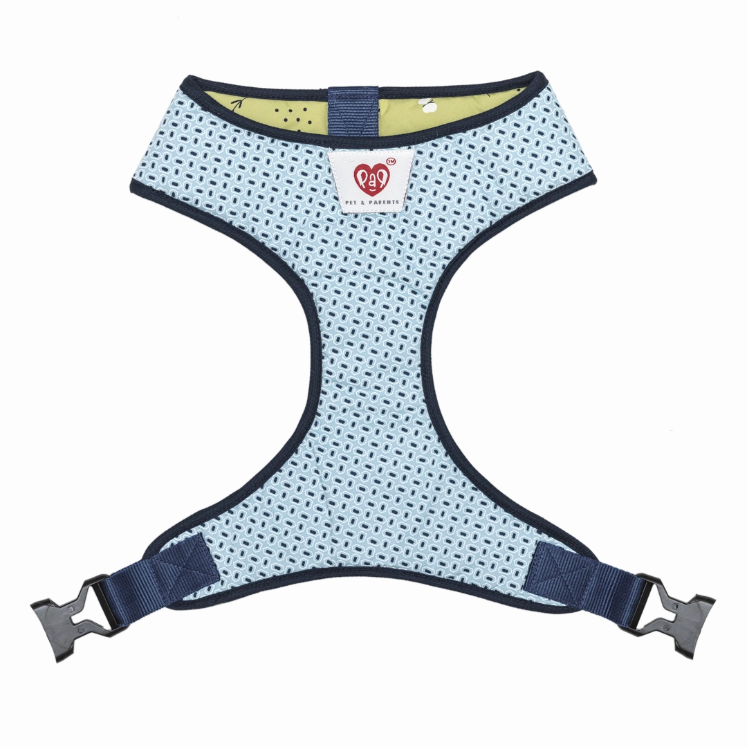 Pet And Parents Green Garden Reversible Harness for Dogs