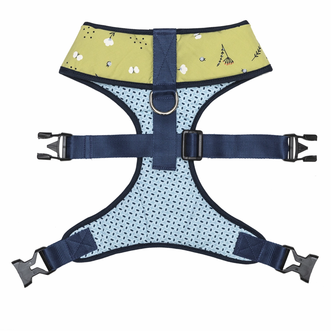 Pet And Parents Green Garden Reversible Harness for Dogs