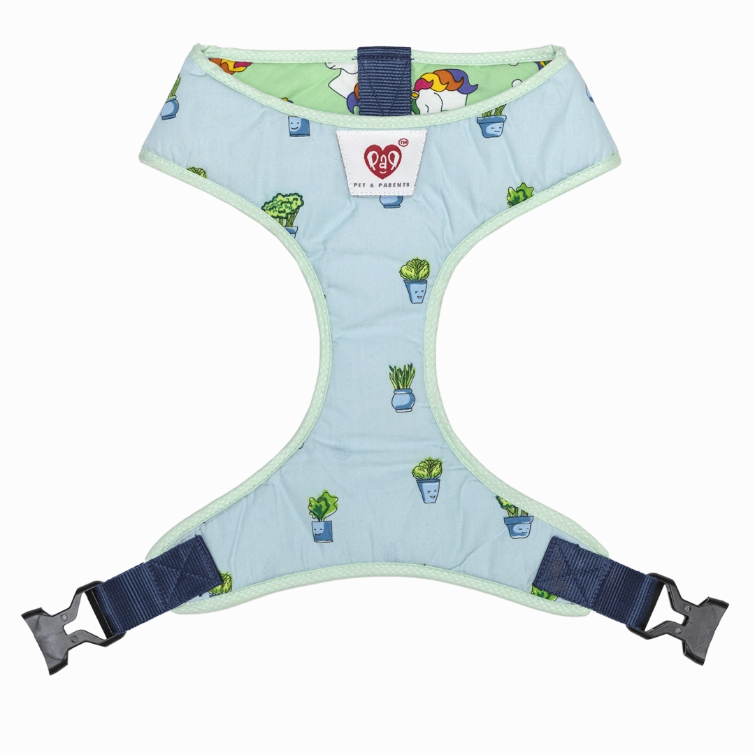 Pet And Parents Little Plants Wonderland Reversible Harness for Dogs