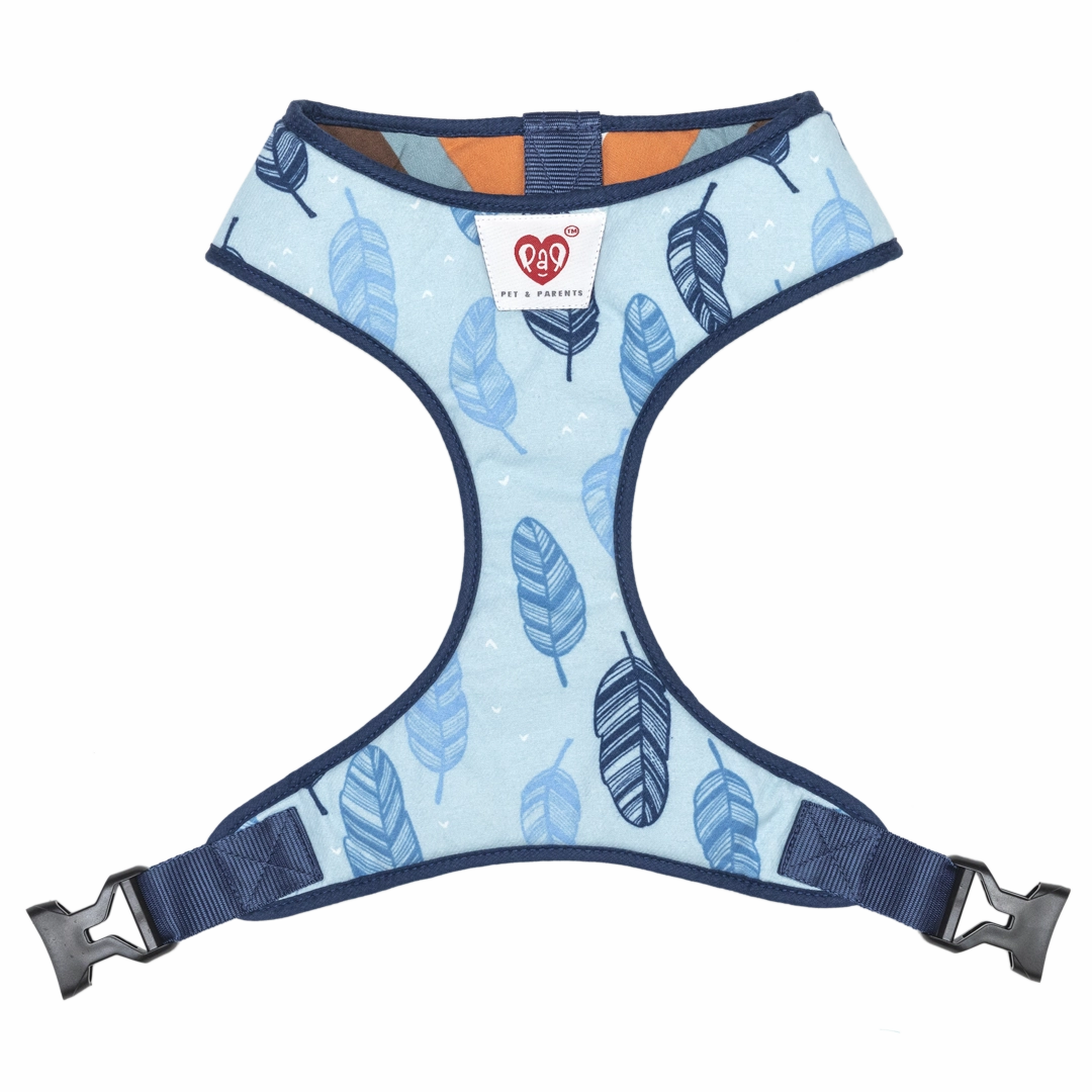 Pet And Parents Stripy Feathers Reversible Harness for Dogs