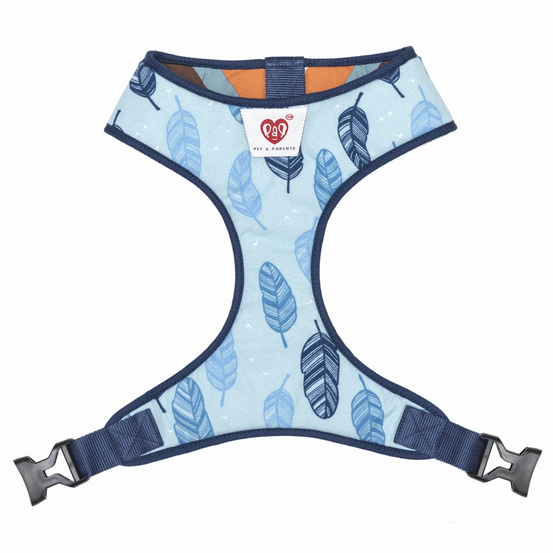 Pet And Parents Stripy Feathers Reversible Harness for Dogs