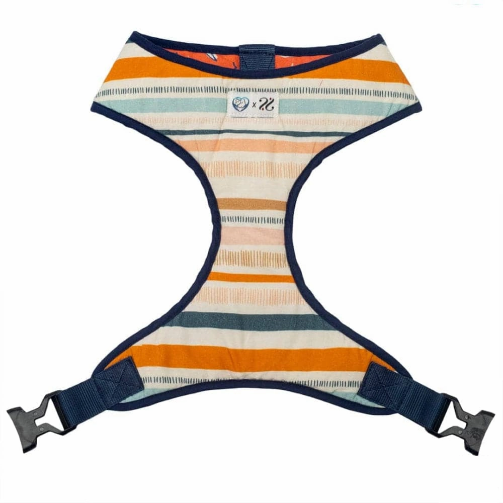 Pet And Parents Stripy Palms Reversible Harness for Dogs