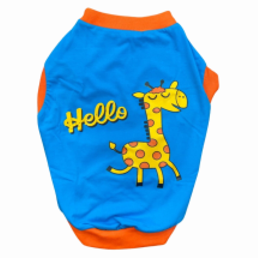Pet Set Go Giraffe T-shirt for Dogs (Blue)