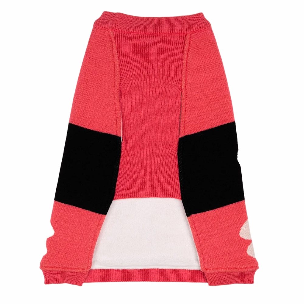 Petsnugs Bones and Paws Sweater for Dogs and Cats (Pink)